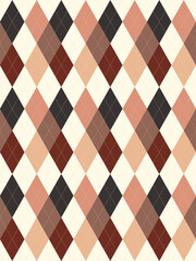 Argyle traditional vector pattern.Seamless geometric illustration pattern.Scotland argyll intarsia pastel element style.Design for fabric clothing,sweater,socks,wrapping,tablecloth,blanket,decoration.