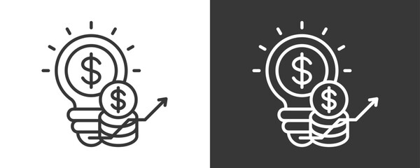 Innovation Icon Set Vector Collection Isolated In Black And White