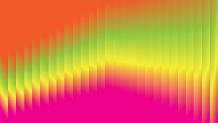 Vibrant Neon Gradient Abstract Background with Vertical Stepped Stripes Retro Style Modern Design Wallpaper