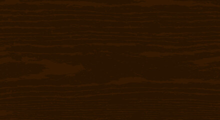 Dark distressed vector wood grain background texture in deep chocolate brown color