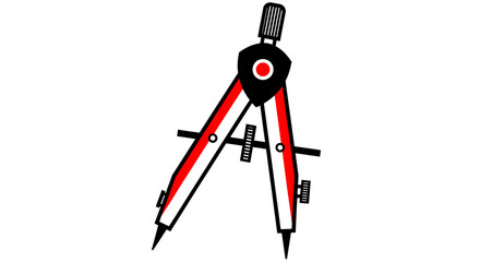 Precise drafting compass tool for architectural designs and geometry