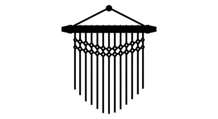 Bohemian wall art silhouette for modern minimalist home decor style