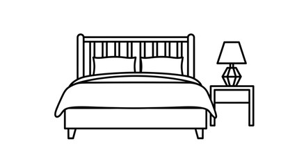 Comfortable bedroom scene with soft light and calming neutral tones