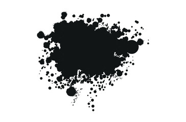 Abstract Ink Explosion Splash Art Design.