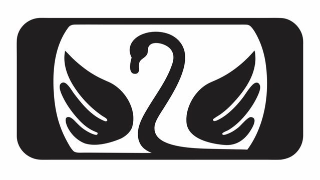 Elegant swan logo design for luxury brand identity, graceful bird symbol for beauty and sophistication, modern vector emblem for spa or wellness company