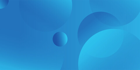 Abstract blue gradient background with circular geometric shapes and smooth transitions. Modern futuristic design suitable for technology, business, presentation, digital banners, and visual projects.