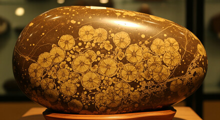 a typical Sumatran wasp stone, the large one has a flower-like motif