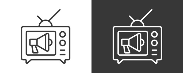 Marketing Icon Set Vector Collection Isolated In Black And White