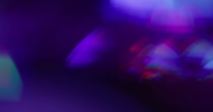 Blur glare. Gradient reflection. Fluorescent abstract colorful glow mix on dark background. Art holographic neon gleam optic effect.