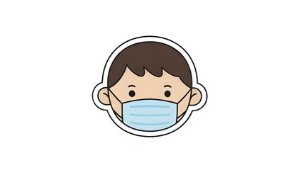 Patient wearing a Surgical Mask