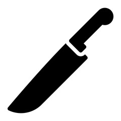 kitchen knife glyph icon
