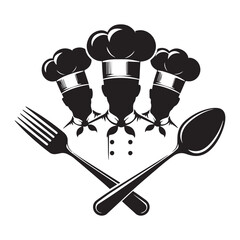 Professional Chef Logo Design &ndash; Culinary Team Emblem