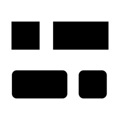 Black glossy square web buttons icons,logo set with blank frames vector design elements