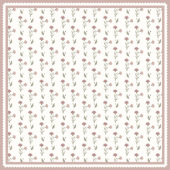 Cute floral pattern scarf hijab design