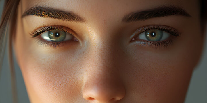 Ad specialist with clear facial detail analyzing customer behavior using digital marketing dashboard