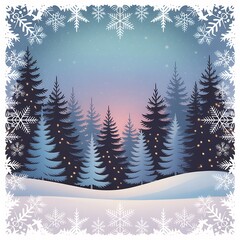 christmas background with christmas tree