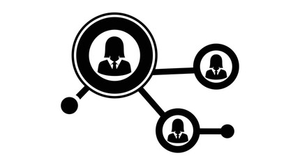 Connect with your team using this social network vector concept