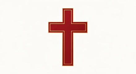 Fototapeta premium illustration of the symbol of a cross necklace