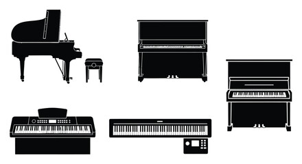 Discover elegant piano designs, perfect for music and design inspiration