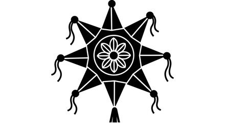 Celebrate vibrant Mexican culture with a classic black piñata icon