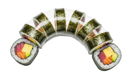 Simple black bird silhouette sitting in wild grass for nature logo or graphic design isolated PNG with Transparent Background