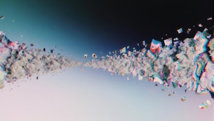 Abstract Fragmentation - A Digital Landscape of Dispersed Elements.