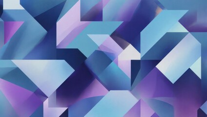 Abstract Geometric Design with Blue and Purple Tones.