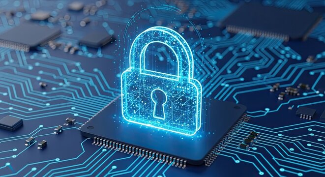 Digital Lock Security Protecting Advanced Microchip Technology Circuits