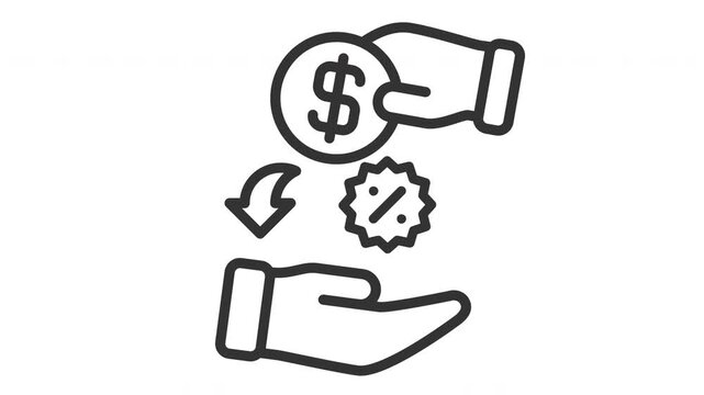Animated cashback icon