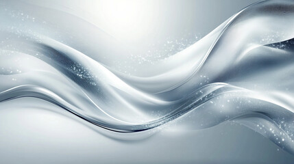 Silver-blue tech background with flowing wave motion, metallic reflections, and dynamic light gradients suggesting innovation, energy, and futuristic design.
