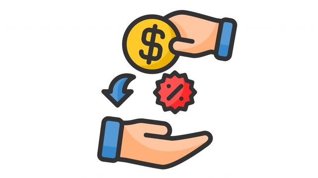 Animated cashback icon
