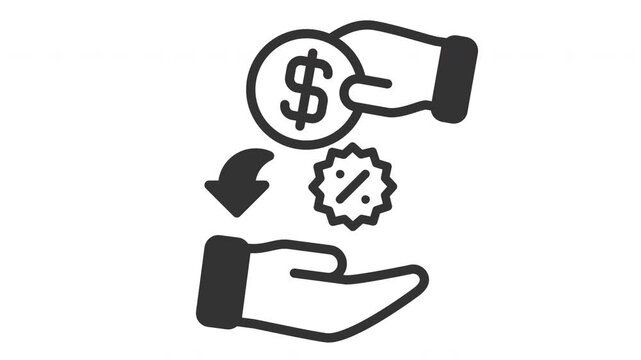 Animated cashback icon