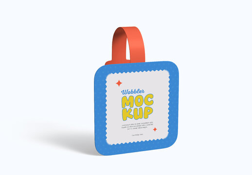 Wobbler Mockup PSD Template