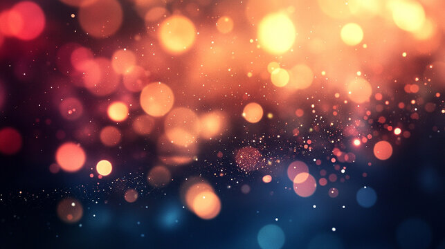 Soft glowing particles drift over a smooth gradient background creating a dreamy ethereal effect symbolizing imagination serenity and abstract beauty in digital visual art