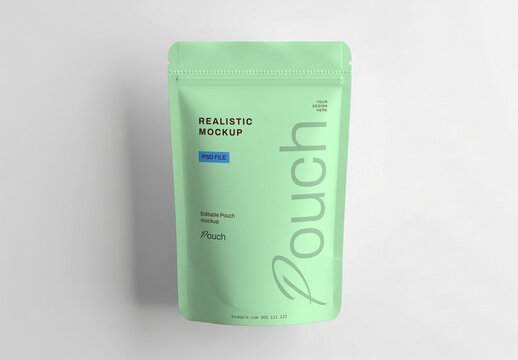 Zip Pouch Bag Packaging Mockup