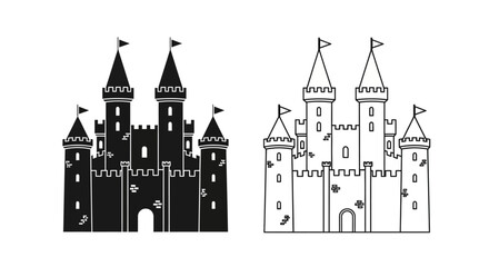Obraz premium A striking silhouette of a modern city skyline and its mirrored reflection