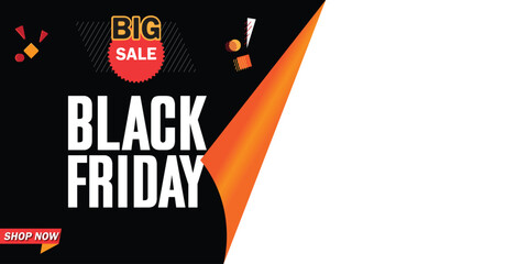 Black Friday sale promotional marketing banner.