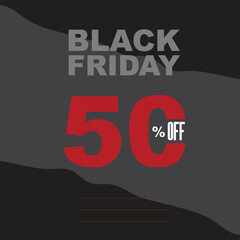 Black Friday sale promotional marketing banner.