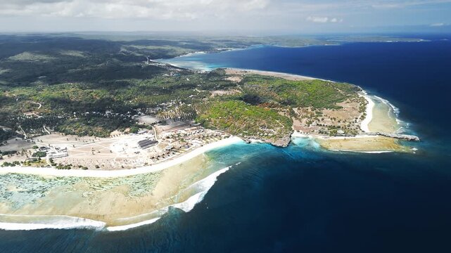Aerial view of the Rote island, area near the West part of the Timor island, Indonesia