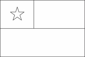 Chile flag icon coloring