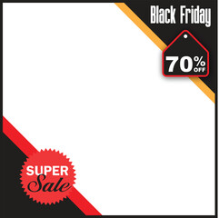 Black Friday sale promotional marketing banner.