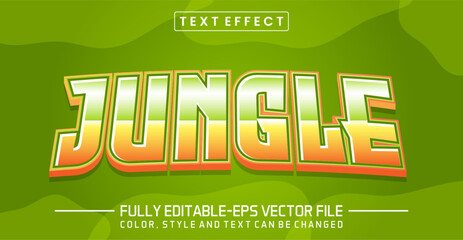 Jungle font Text effect editable