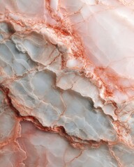Abstract Macro Close up of Pink and Gray Marble Texture with Veins