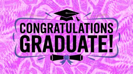 Celebrate achievement with a colorful tunnel video vj loop for graduates