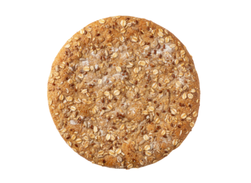 Healthy wheat flatbread oat grain texture round