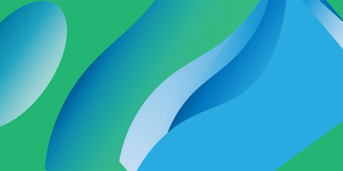 modern.Abstract Blue and Green Fluid Shapes With Gradients for Modern Design and Bright Backgrounds