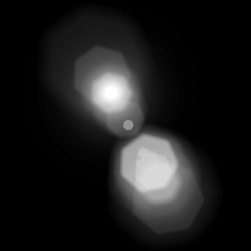 &eacute;toile blanche sur fond noir.