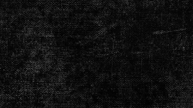The grunge texture is monochrome with painting of coarse fabric, fast animation of the background.