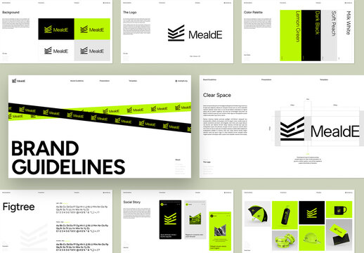 Modern Brand Identity Guideline Presentation Template for Architecture