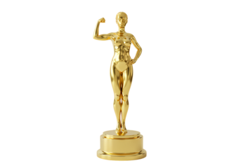 Golden statue celebrates feminine strength and power